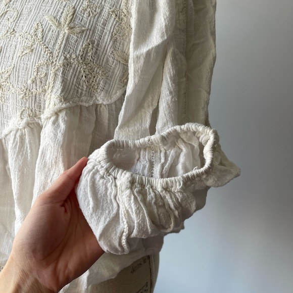 House of Harlow 1960 embroidery half sleeve blouse - Picture 7 of 8